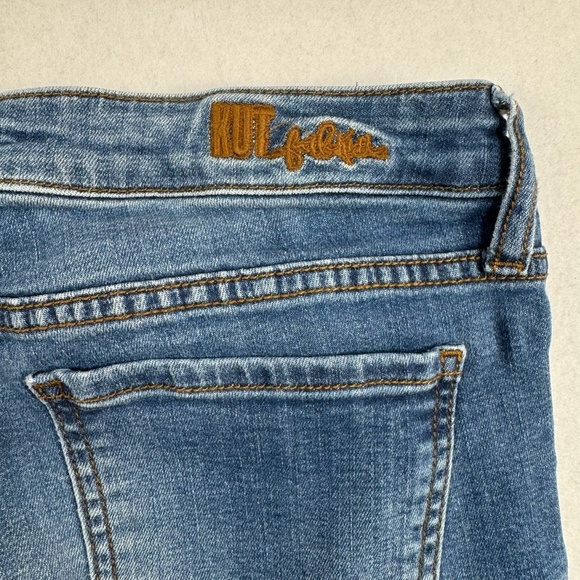 Kut From The Kloth Straight Leg Jeans Womens Size 12 Mid Rise Dark Wash - Picture 14 of 14